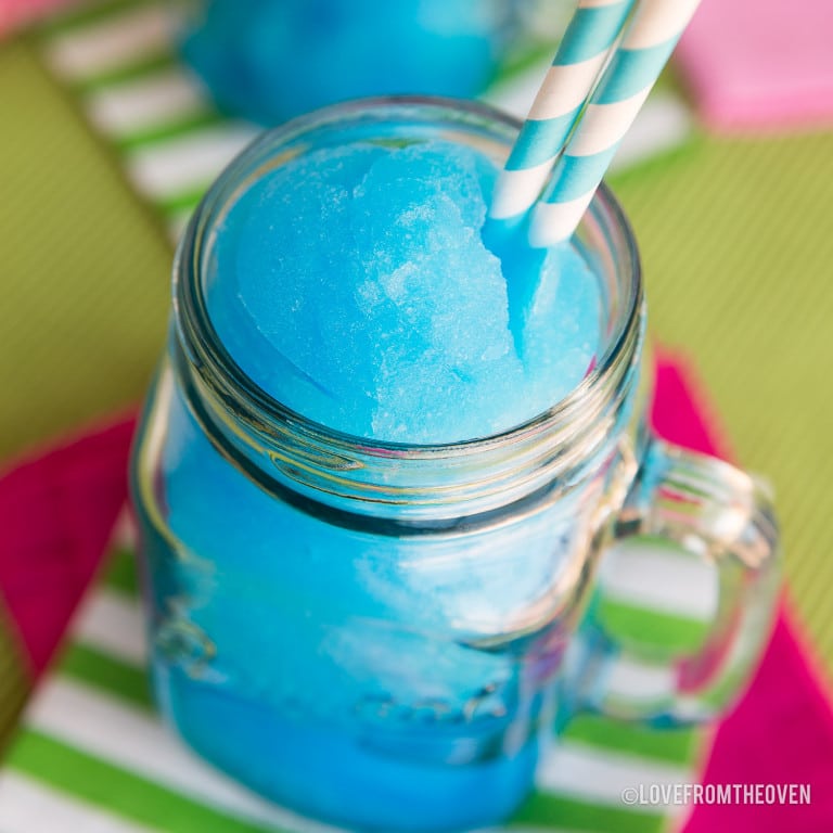 Blue raspberry slushy