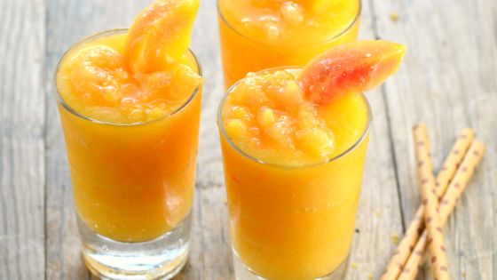 Peach slushy