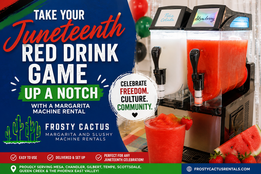 Take Your Juneteenth Red Drink Game Up a Notch with a Margarita Machine Rental