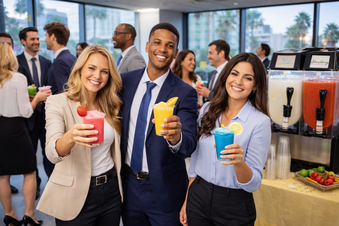 Commercial margarita machine rental from Frosty Cactus Margarita Machine Rentals serving Phoenix and Scottsdale corporate events